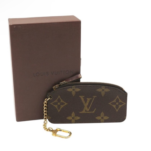 Louis Vuitton Monogram Brown Key Holder with Gold Chain - Picture 1 of 1